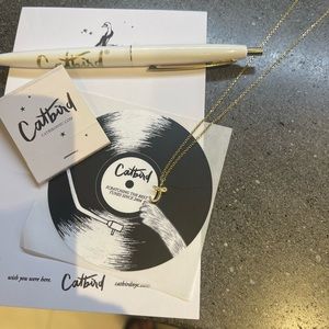 Catbird Nahini letter charm "J"